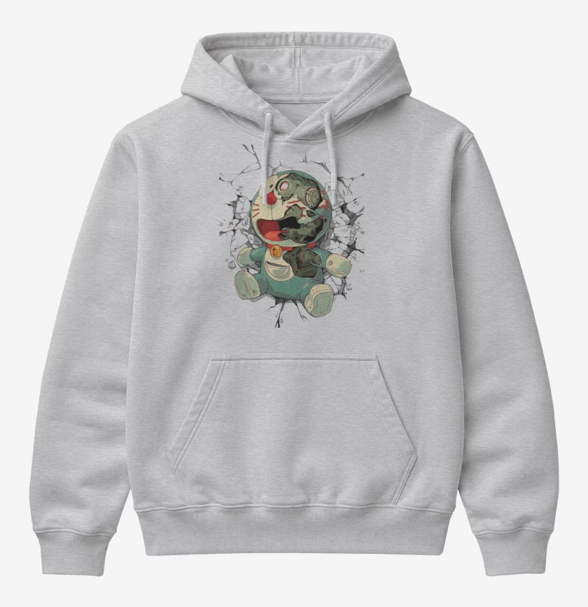 Poleron Canguro básico Gris Melange de Cosmic Cat