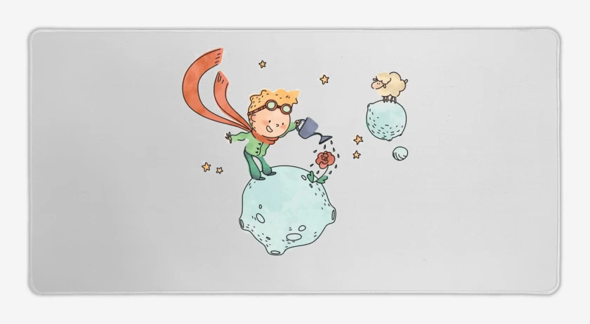 Mouse pad Gamer Blanco de El principito agricultor