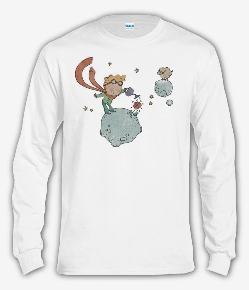 Polera manga larga Blanco de El principito agricultor