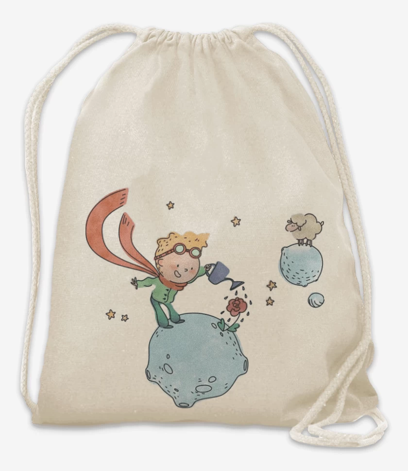 Mochila Blanco de El principito agricultor