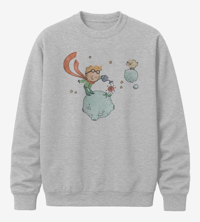 Poleron polo Gris Melange de El principito agricultor