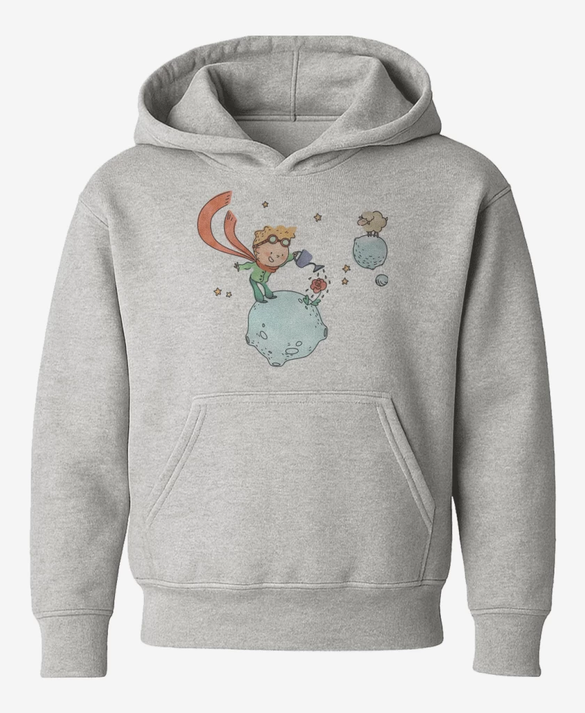 Poleron de niño Gris Melange de El principito agricultor