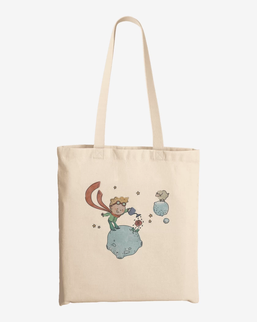 Totebag Blanco de El principito agricultor