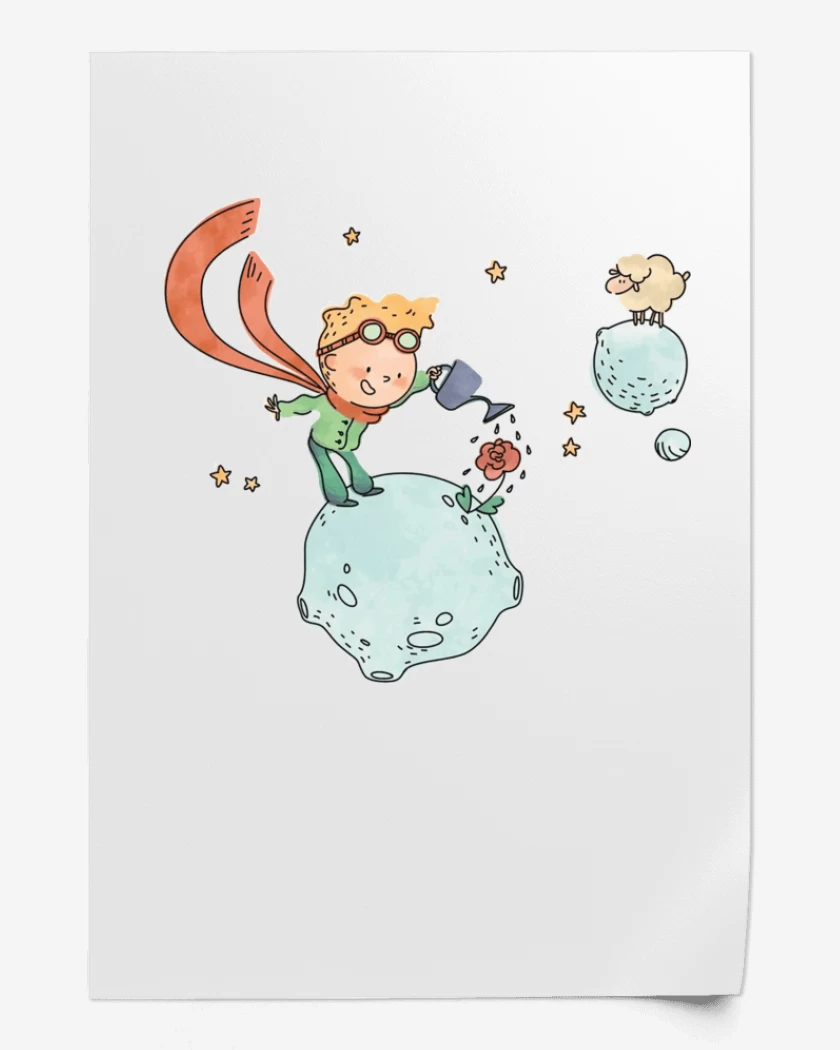 Print Blanco de El principito agricultor
