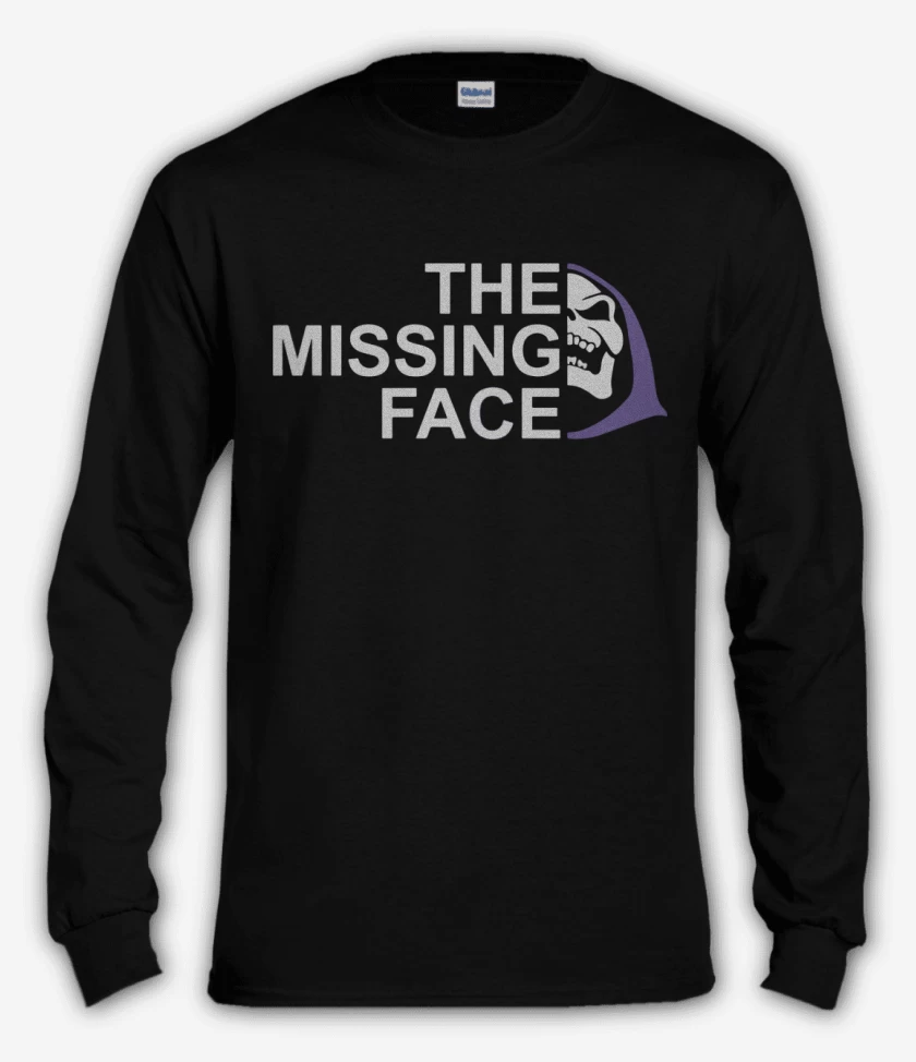 Polera manga larga Negro de The Missing Face