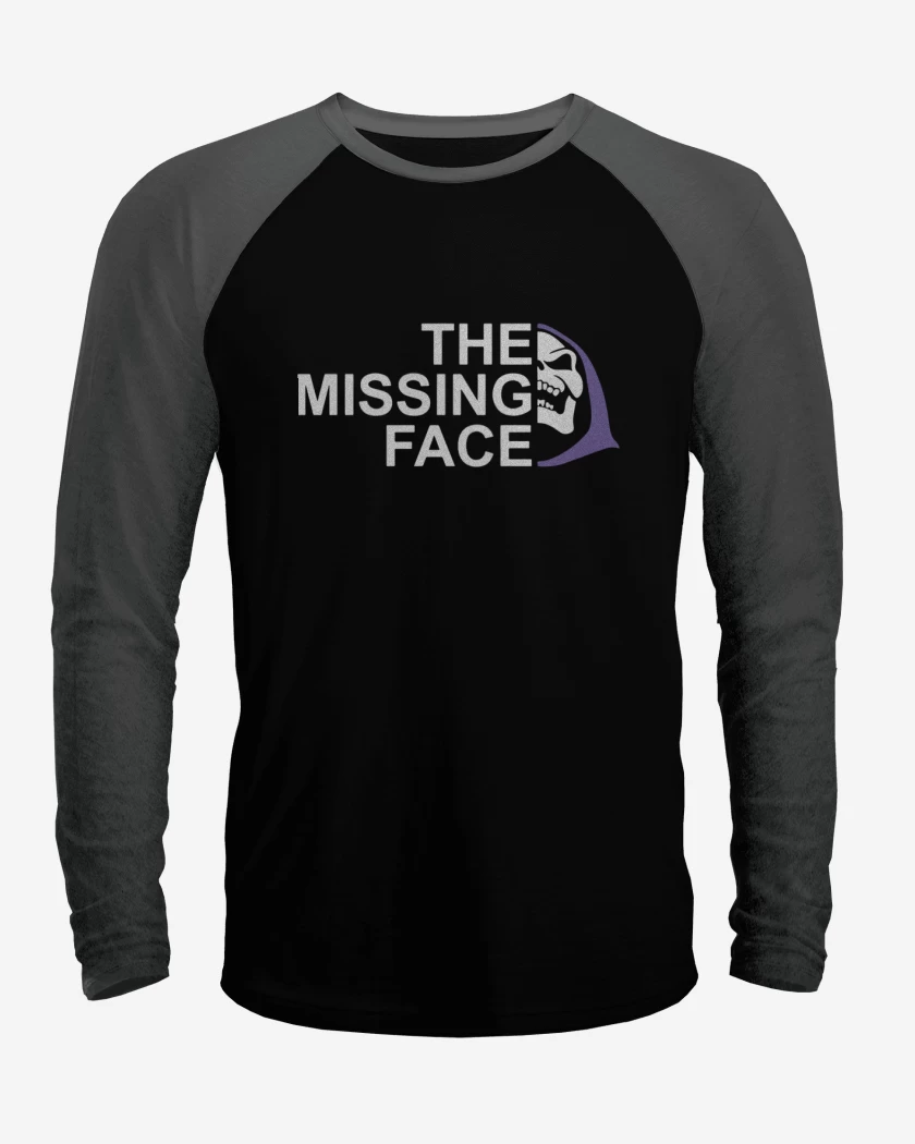Polera Raglan Negro / Negro Heather de The Missing Face