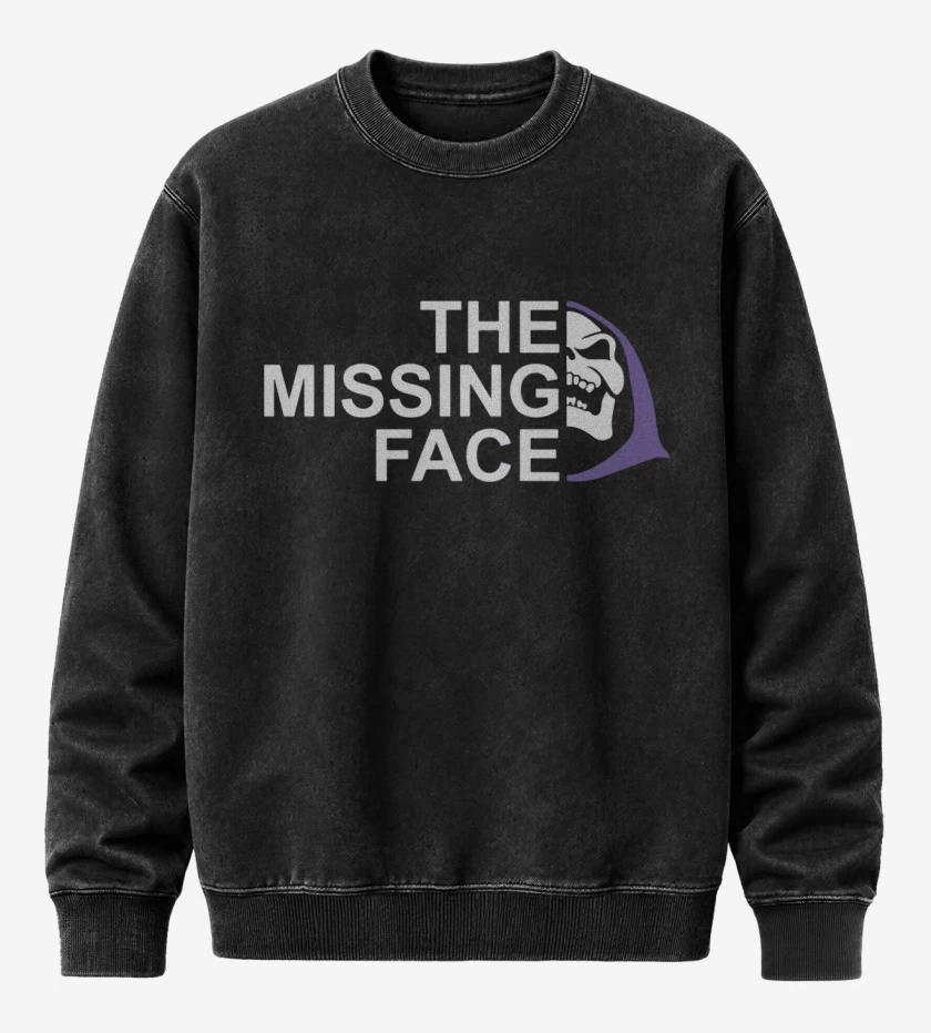 Poleron Polo Acid Wash Negro de The Missing Face