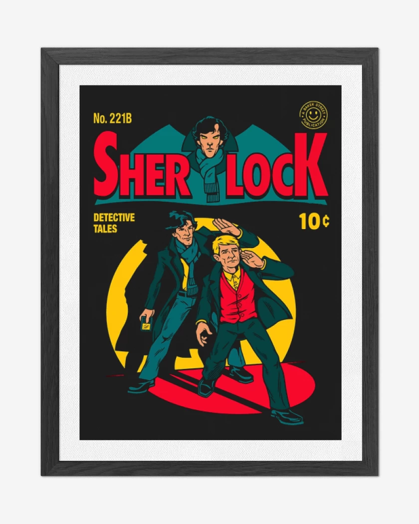 Cuadro decorativo Negro de Sherlock