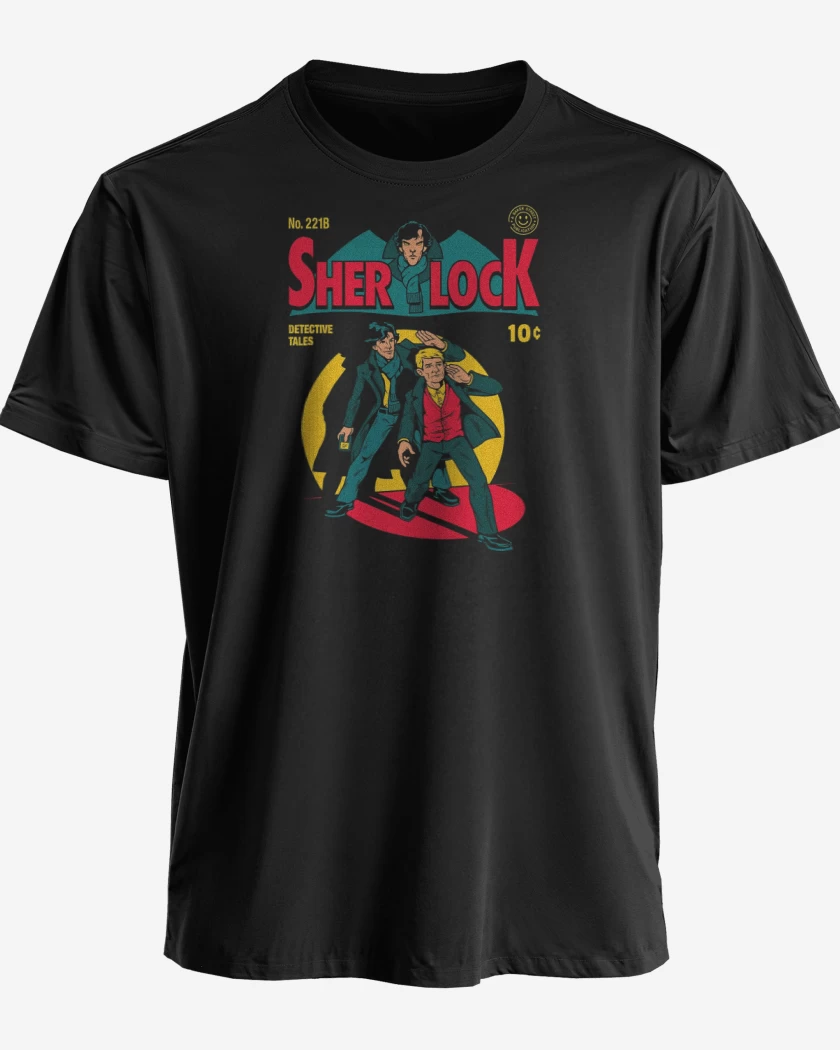 Polera premium Negro de Sherlock