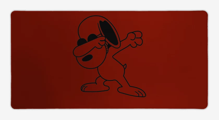 Mouse pad Gamer Rojo de Snoopy Style 