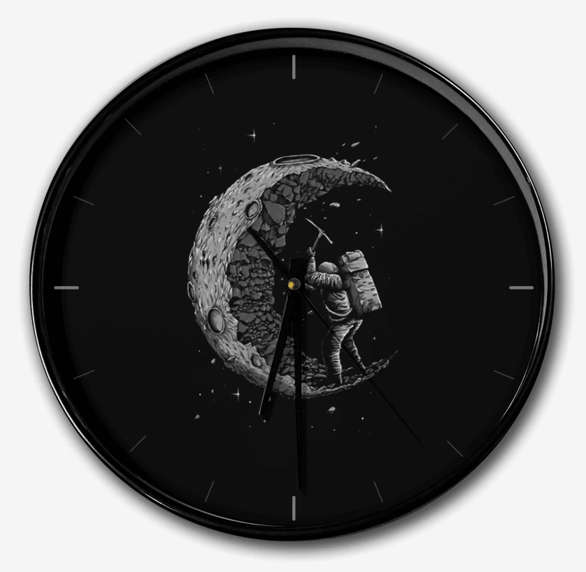 Reloj Negro de Astro Minero 
