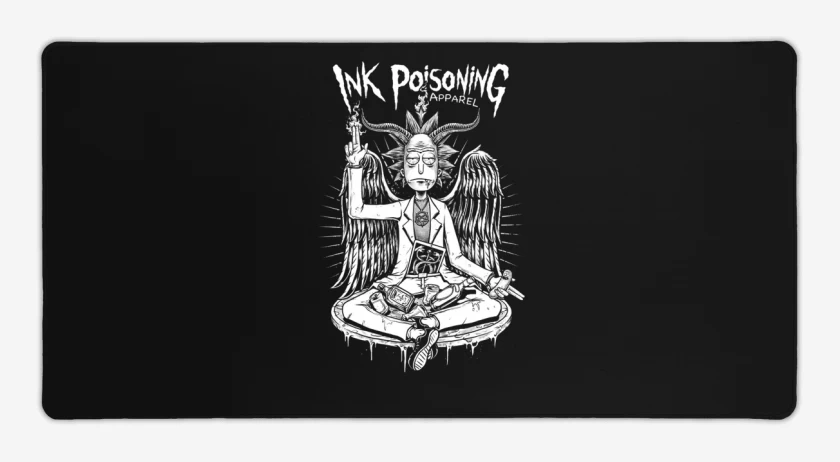 Mouse pad Gamer Negro de Ink Poisoning