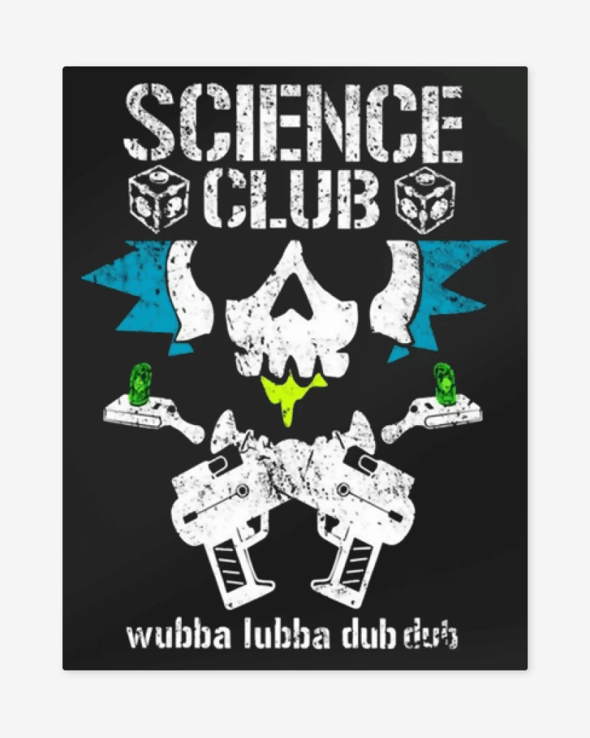 Print metalico SCIENCE CLUB 