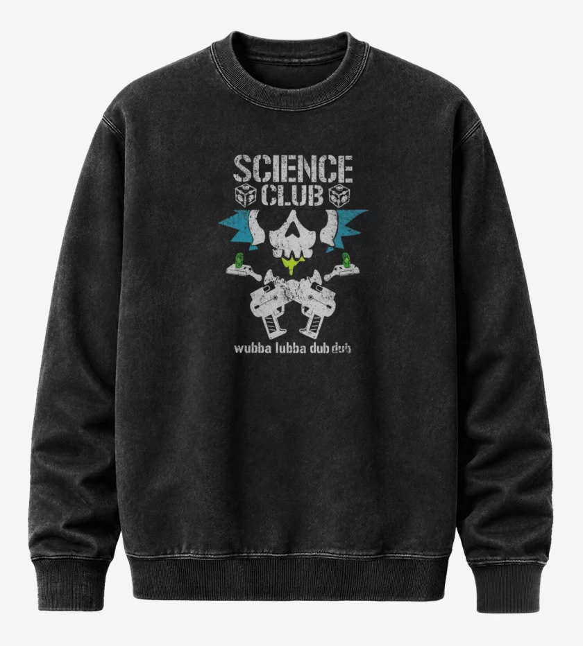 Poleron Polo Acid Wash Negro de SCIENCE CLUB 
