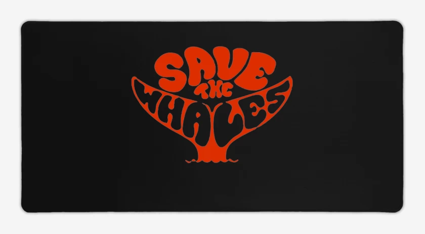 Mouse pad Gamer Save the whales 