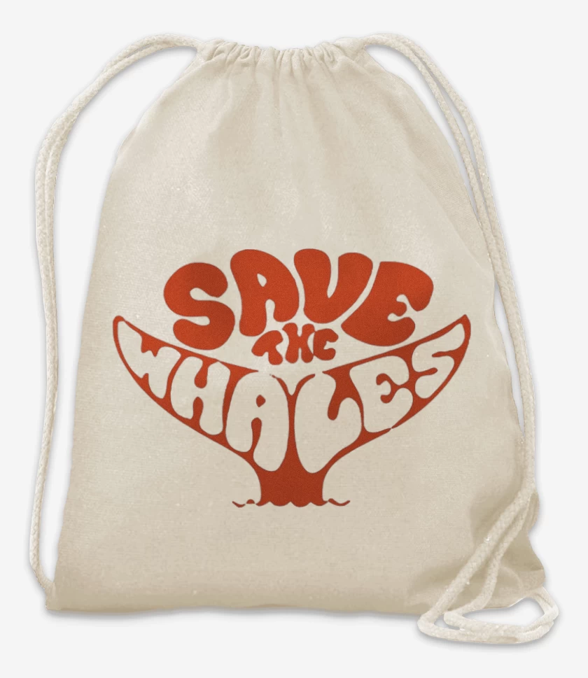 Mochila Blanco de Save the whales 