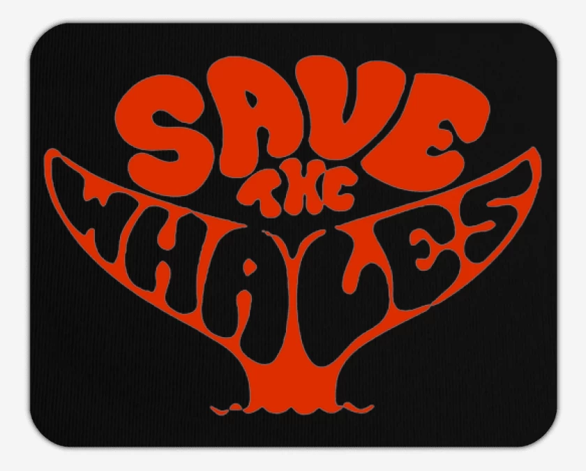 Mousepad Save the whales 