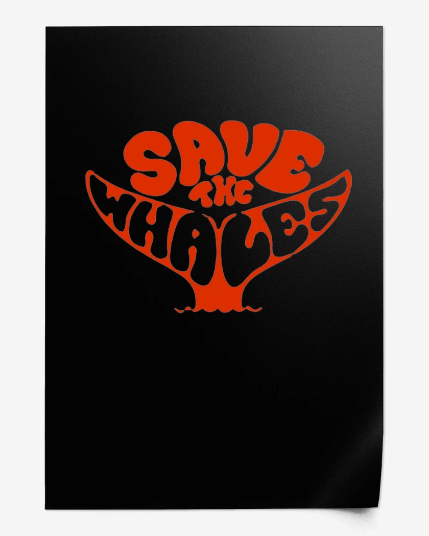 Print Save the whales 