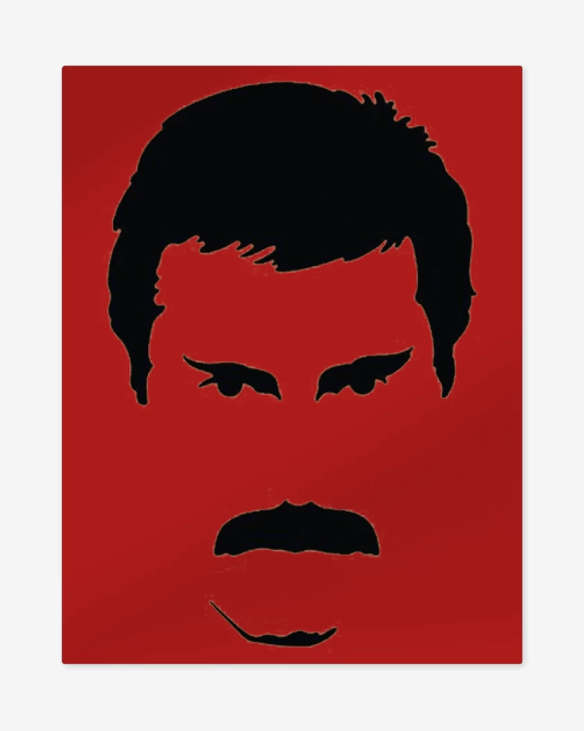 Print metalico Rojo de Mercury 5 