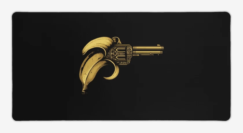 Mouse pad Gamer Negro de Bang Banana 