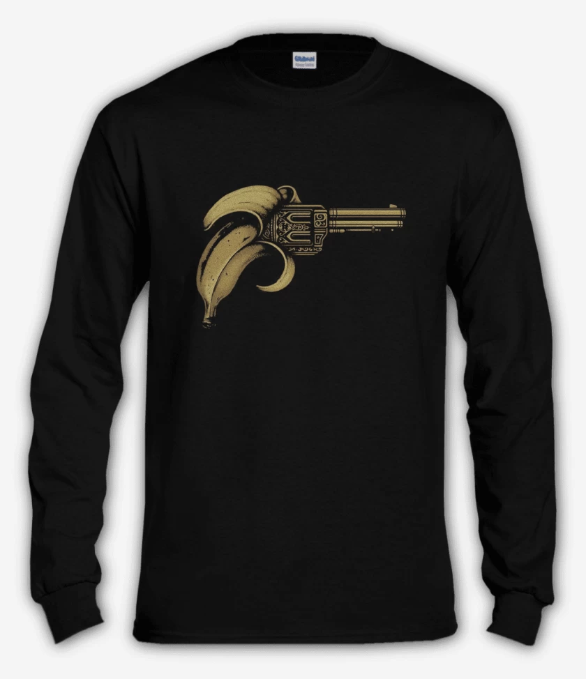 Polera manga larga Negro de Bang Banana 