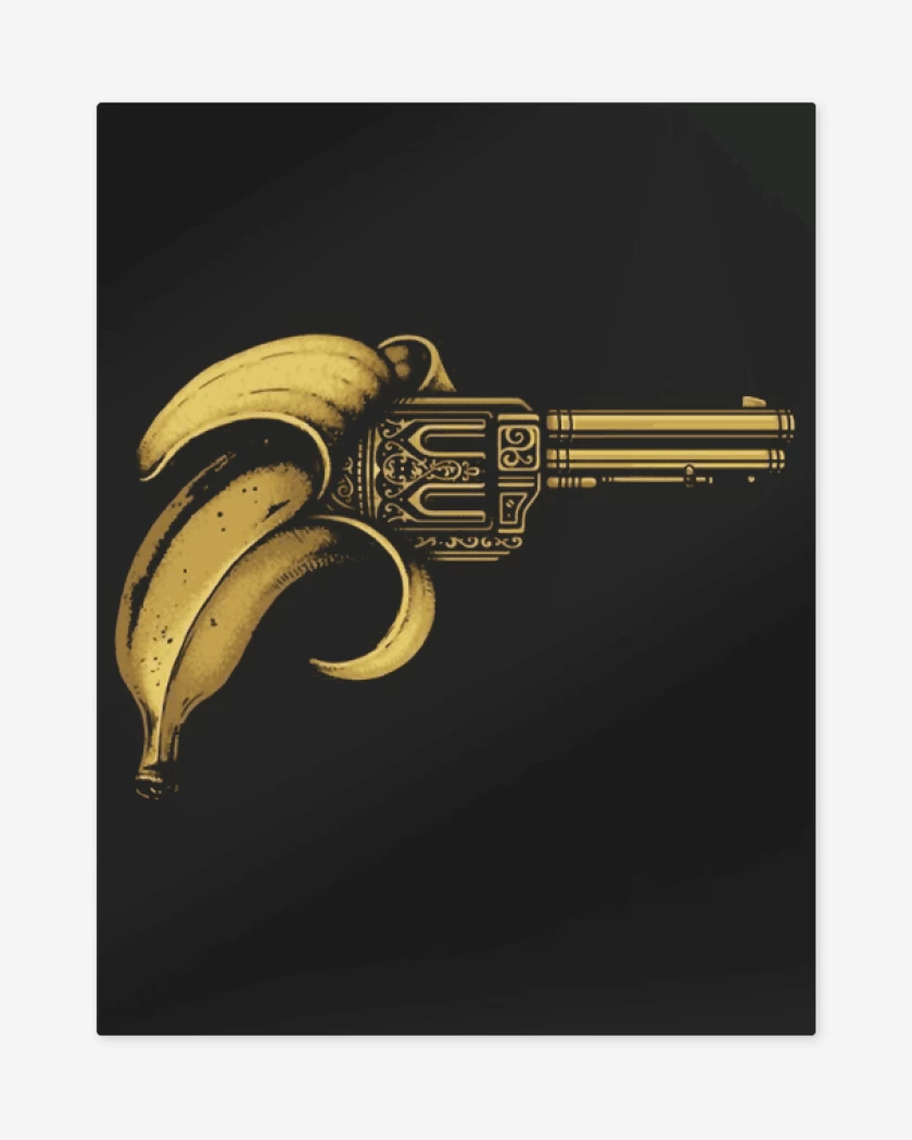 Print metalico Negro de Bang Banana 