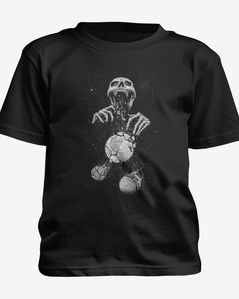 Polera de niño Negro de Space skull