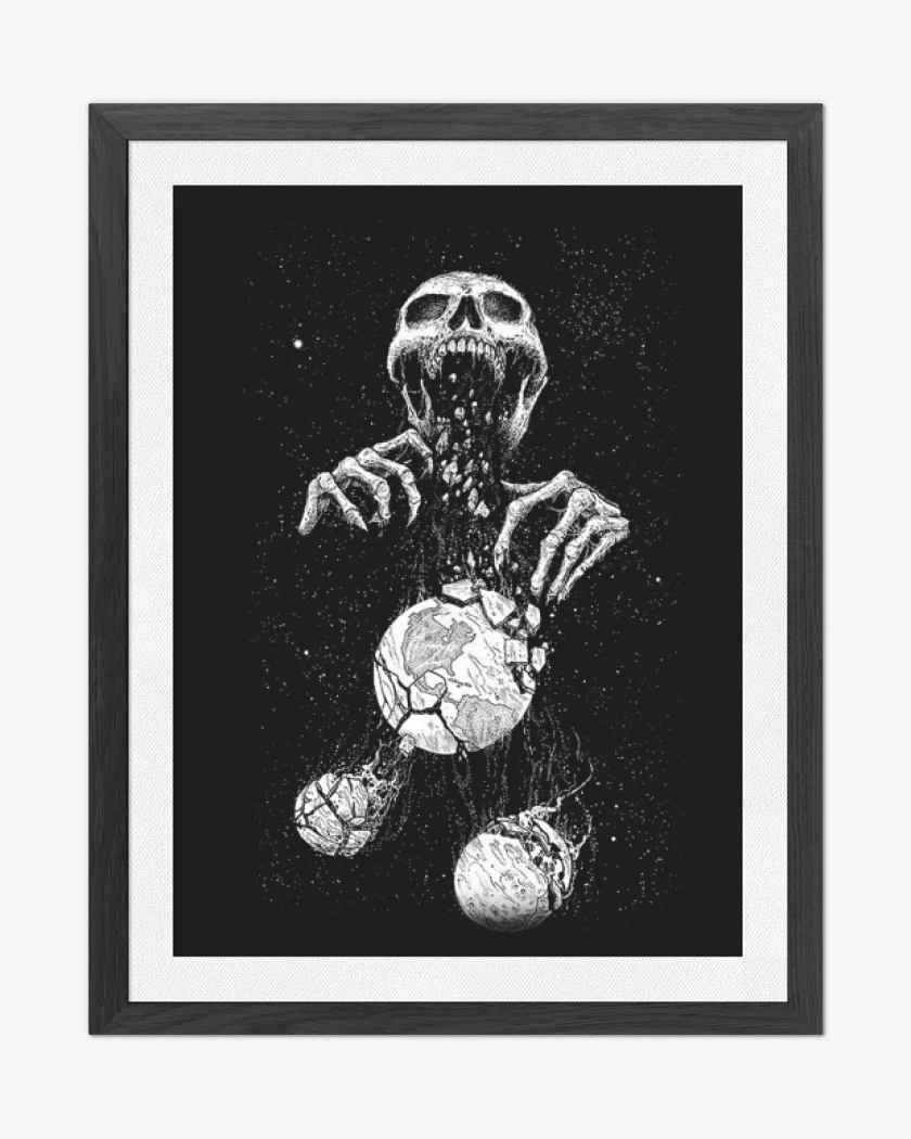 Cuadro decorativo Negro de Space skull