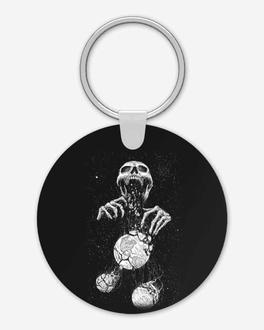 Llavero Negro de Space skull
