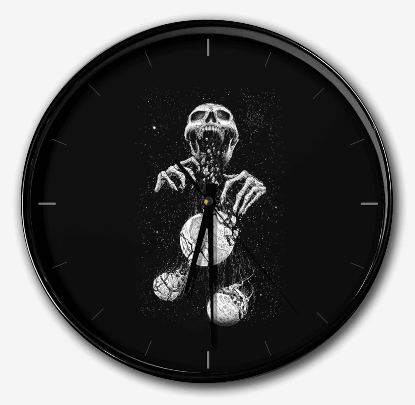 Reloj Negro de Space skull