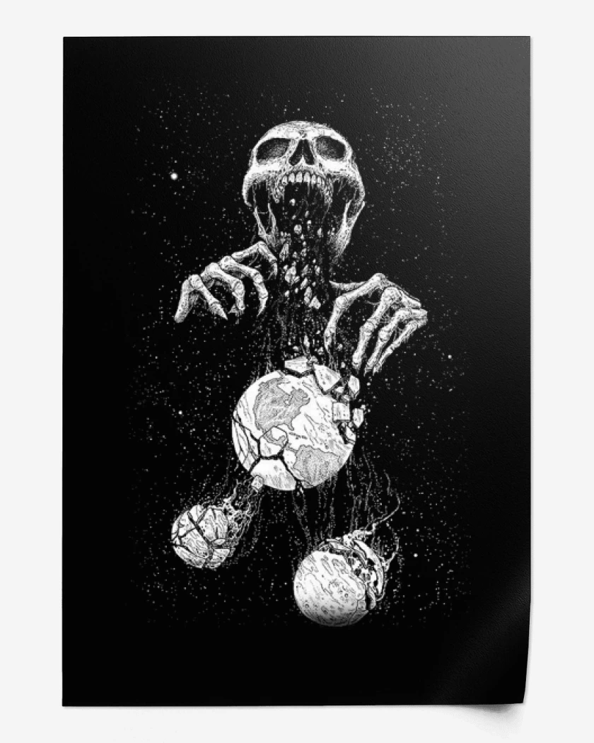 Print Space skull