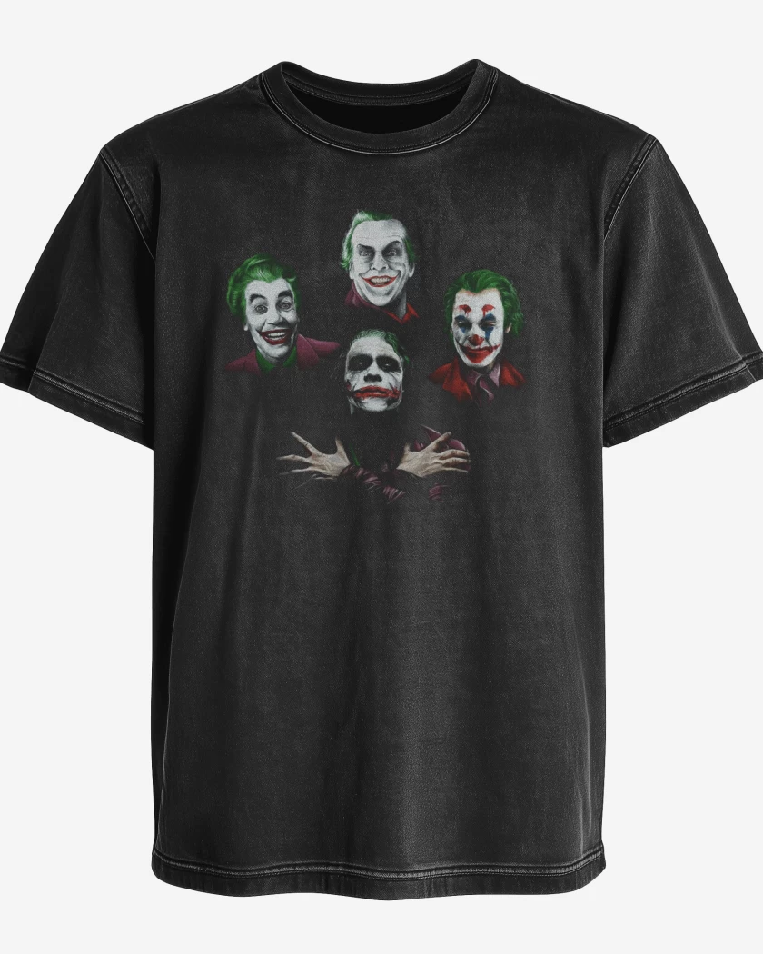 Polera desgastada Negro de Jokeres
