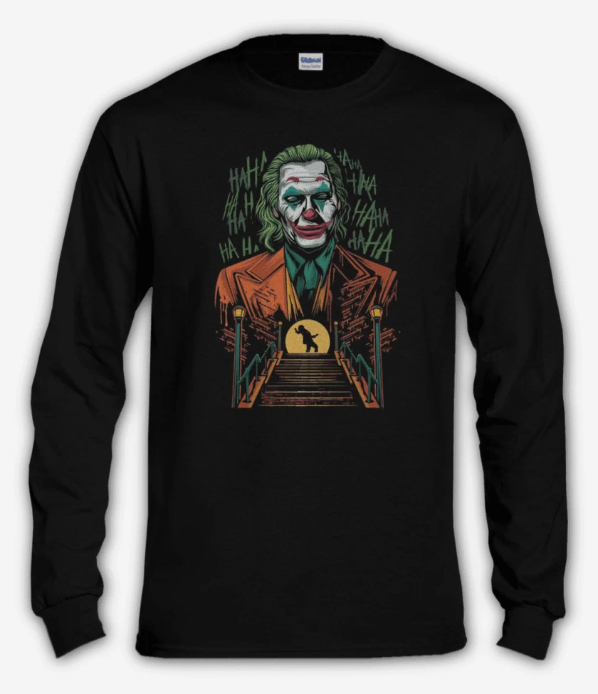 Polera manga larga Negro de joaquin joke
