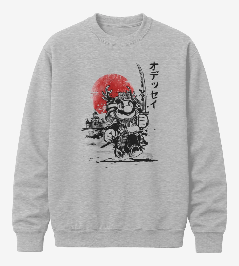Poleron polo Super bigote japones
