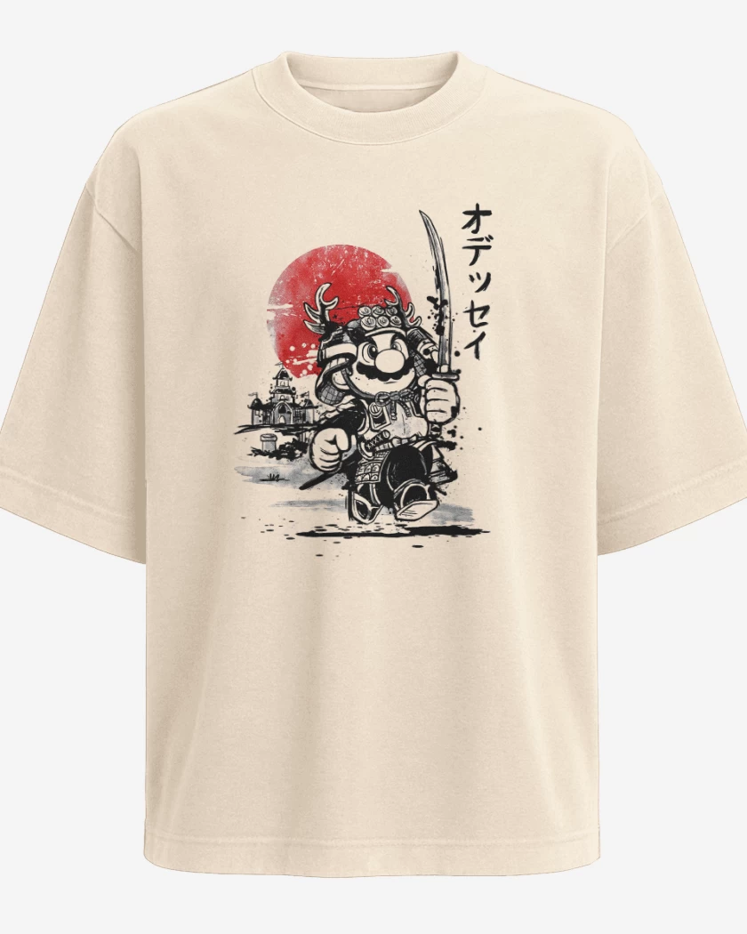 Polera Oversize Super bigote japones