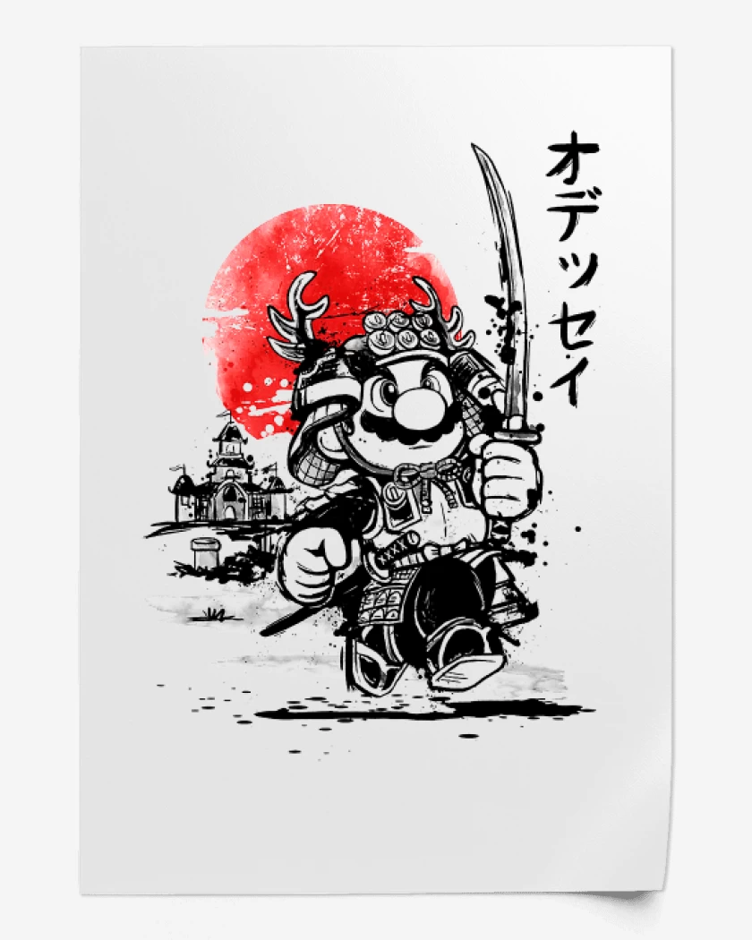 Print Super bigote japones