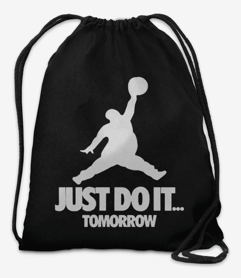 Mochila Negro de JUST DO IT TOMORROW