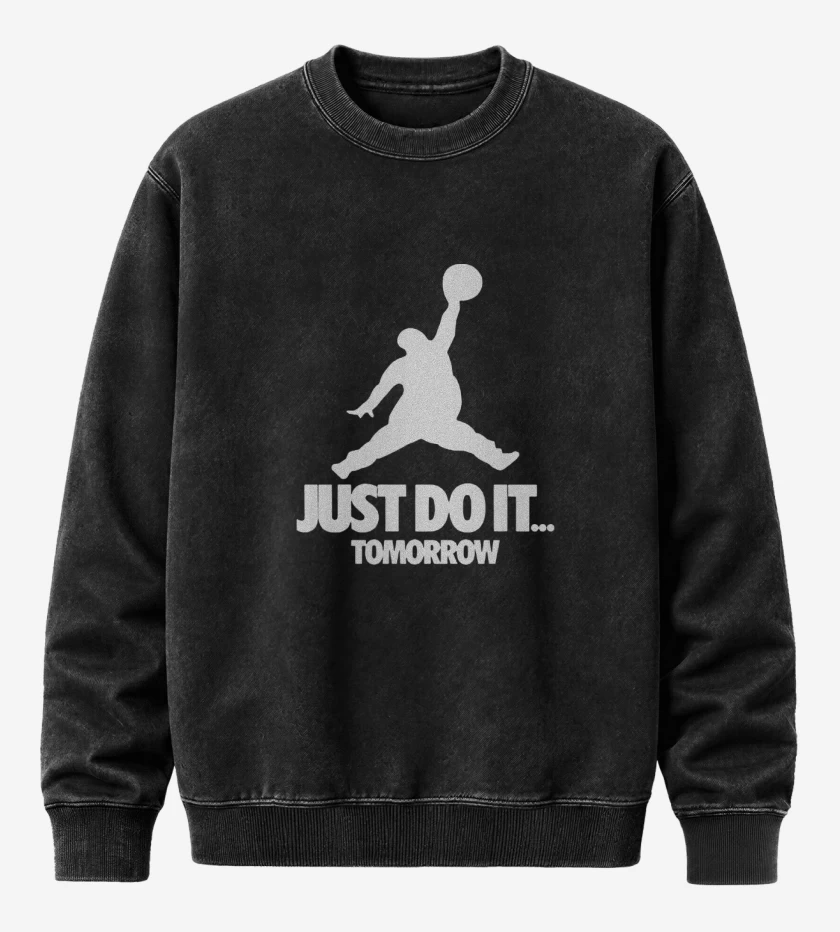 Poleron Polo Acid Wash Negro de JUST DO IT TOMORROW