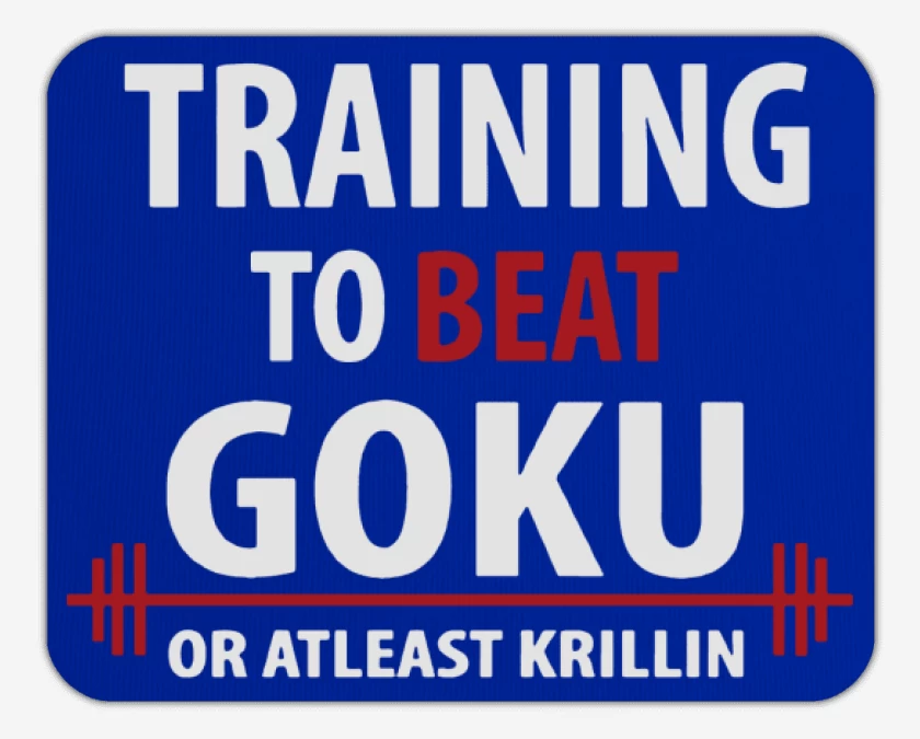 Mousepad Training to beat Goku