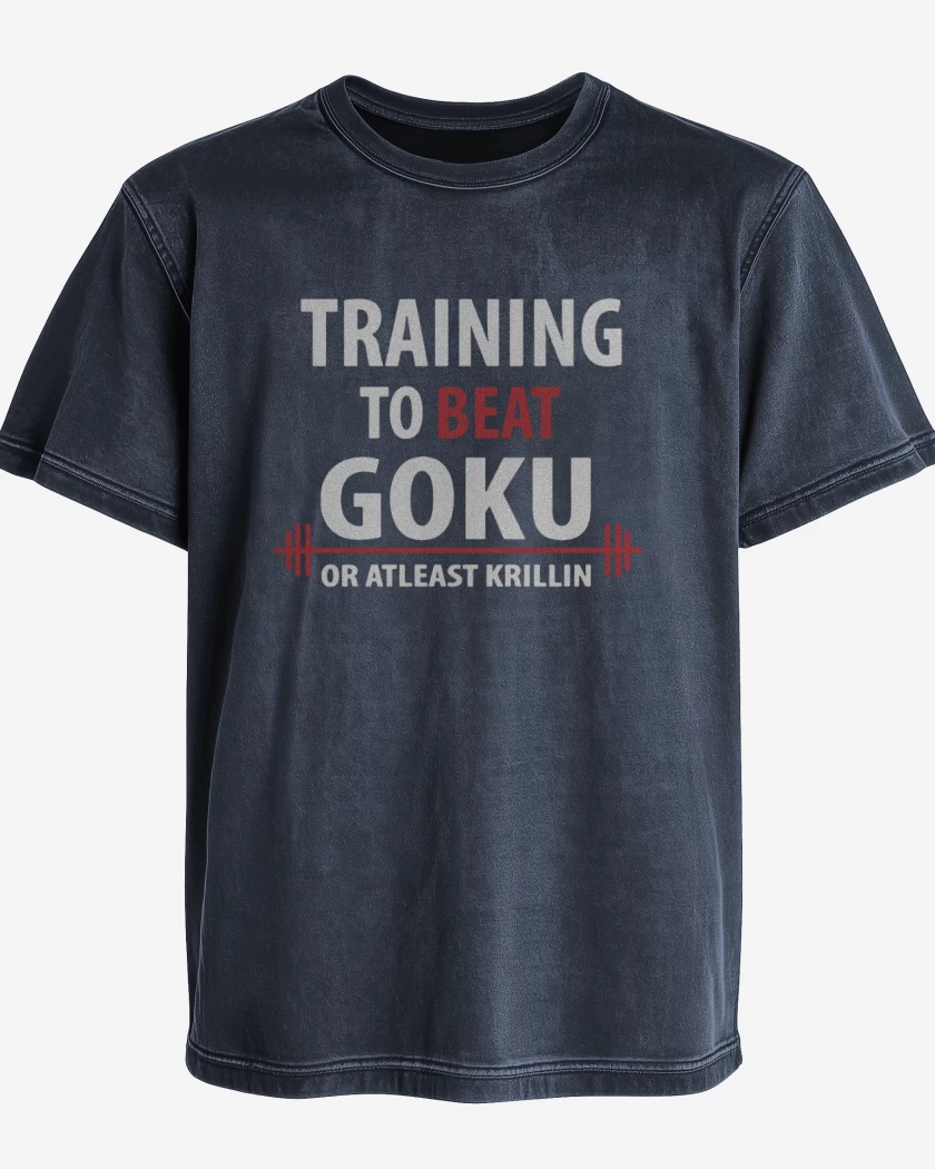 Polera desgastada Training to beat Goku