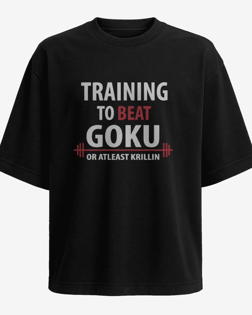 Polera Oversize Training to beat Goku