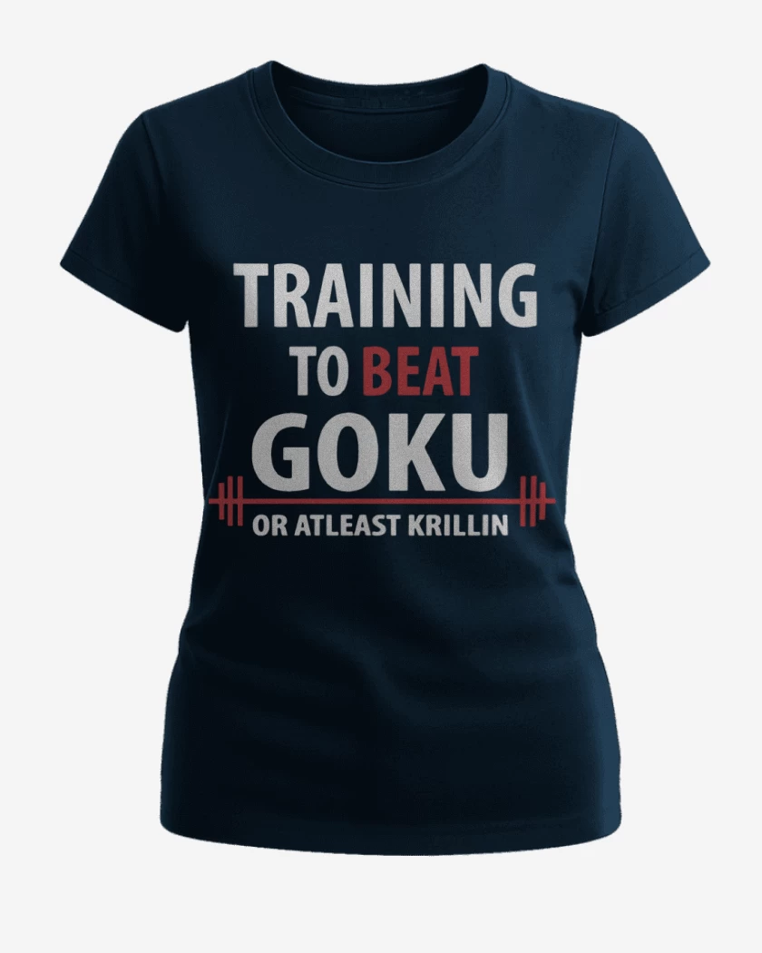 Polera de Mujer Azul Marino de Training to beat Goku