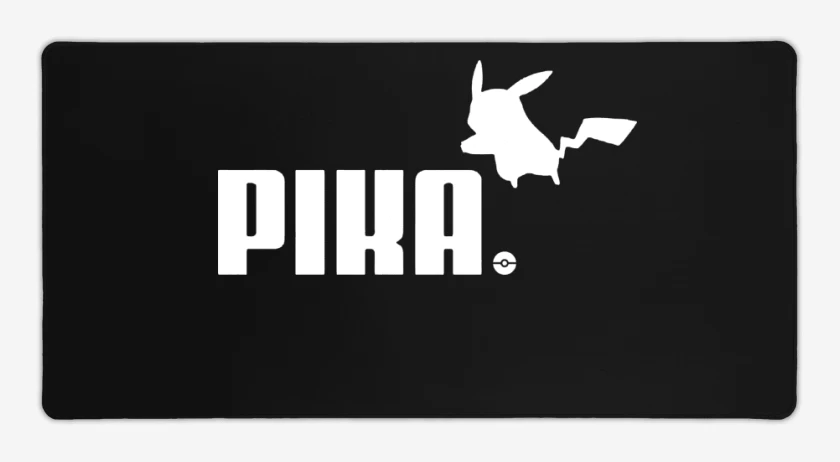 Mouse pad Gamer Negro de Pika