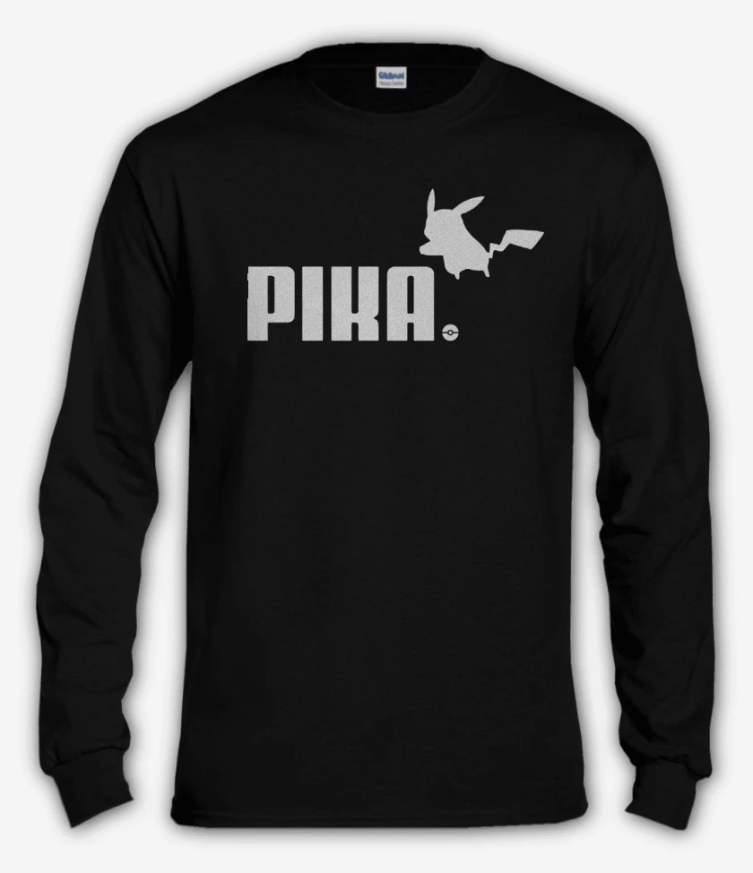 Polera manga larga Negro de Pika