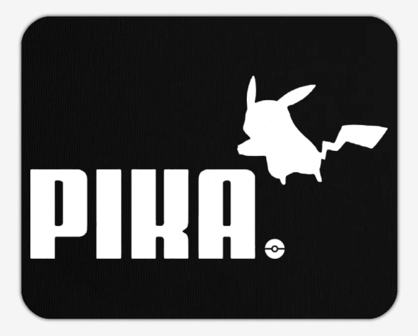 Mousepad Negro de Pika
