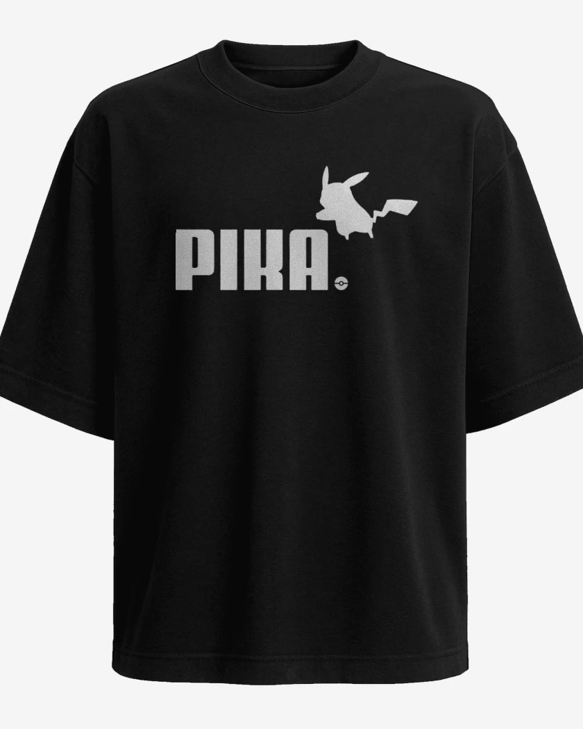 Polera Oversize Negro de Pika