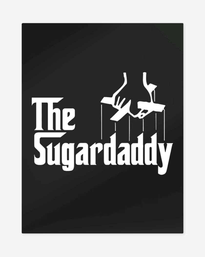 Print metalico Negro de The sugar daddy