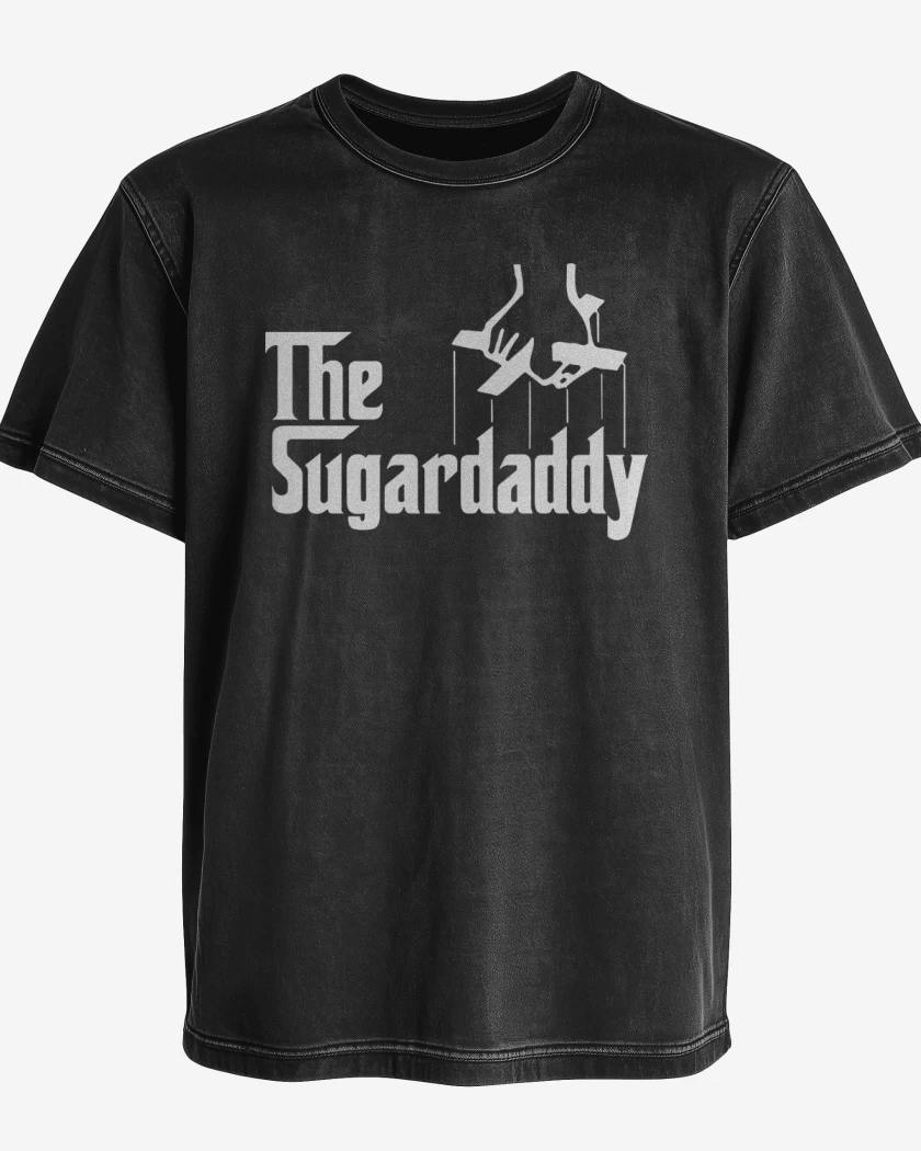 Polera desgastada Negro de The sugar daddy
