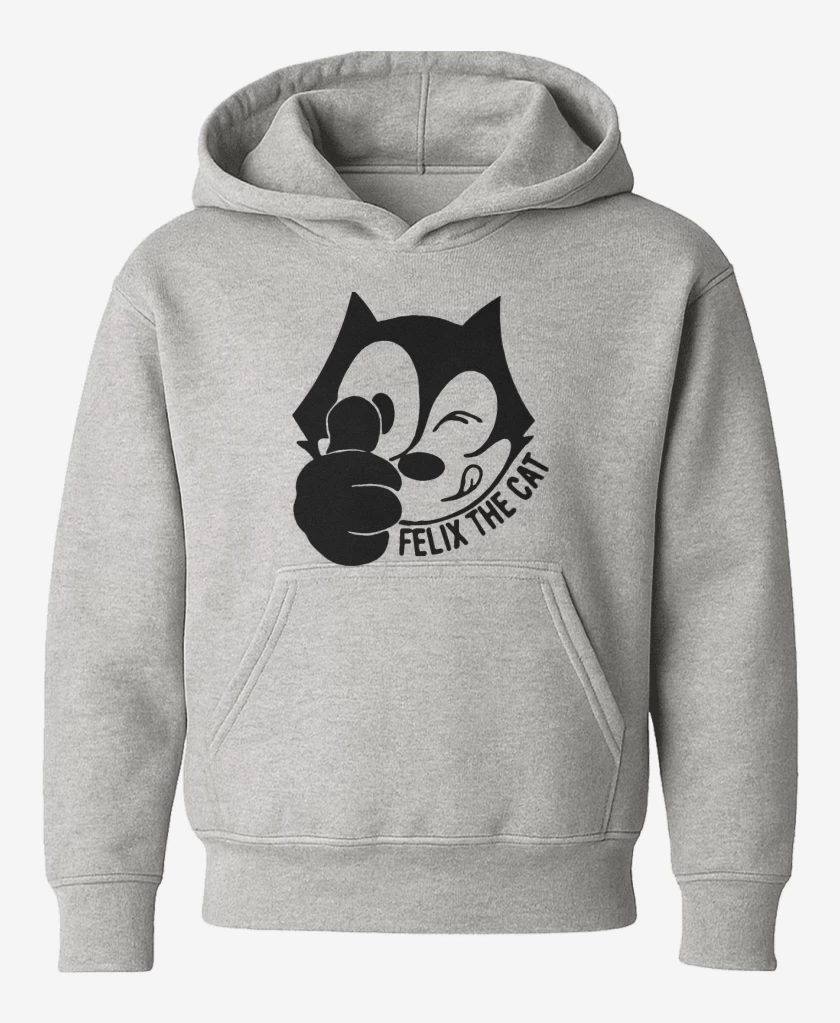 Poleron de niño Gris Melange de Felix el gato