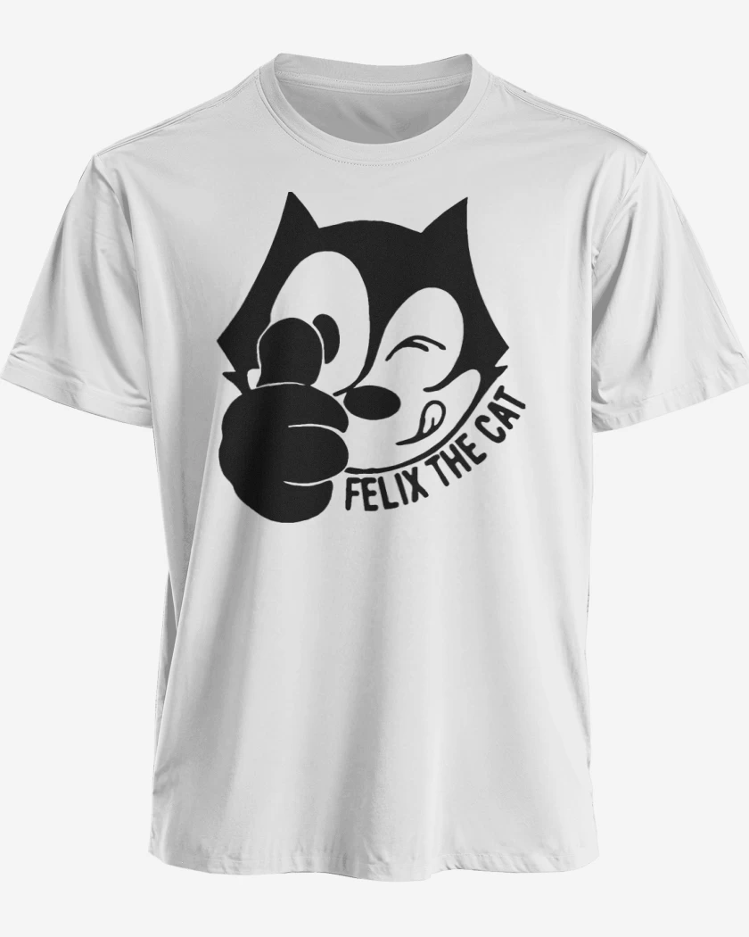 Polera premium Blanco de Felix el gato